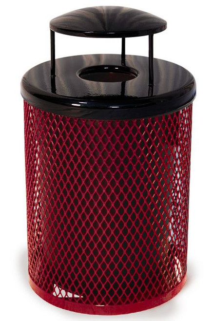 32 Gal. Metal Mesh Street Park Trash Can EX32DP by Ultrasite (8