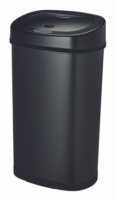 13 Gallon Touchless Automatic Black Kitchen Trash Can DZT-50-9BK