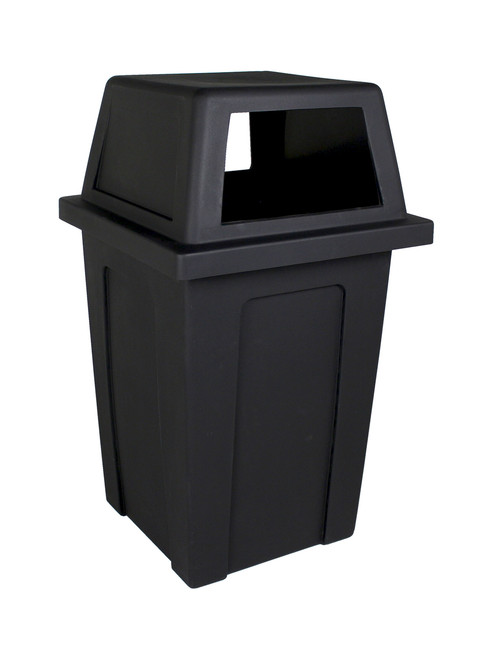 45 Gallon Heavy Duty Plastic Sentry Indoor Outdoor Trash Can Black 101707