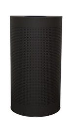 12 Gal. The Celestial CLHR12-BK Mesh Half Round Trash Can Black