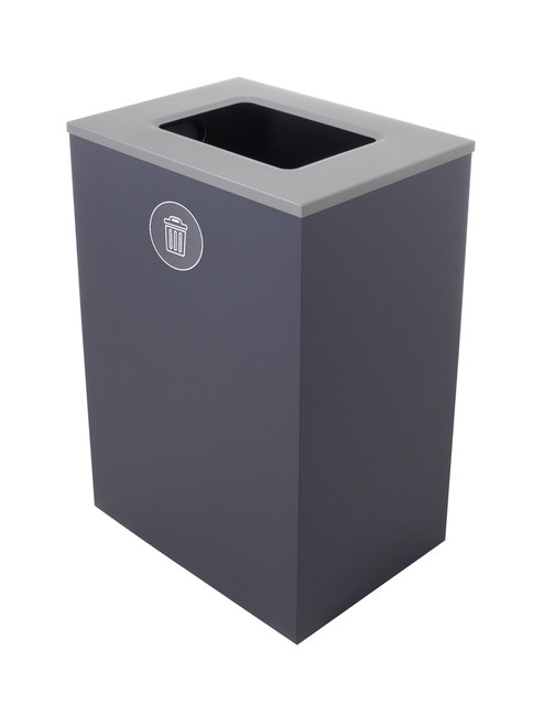 32 Gallon Steel Spectrum Cube XL Trash Can Gray 8107132-4