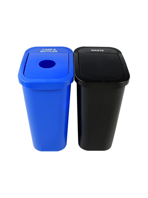 22 Gallon Plastic Indoor Single Stream Recycling Bin or Trash Can SSB22