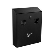 Alpine ALP490-01 BLK Wall Mounted Cigarette Disposal Station With Lock & Keys  