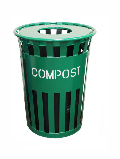 HUMAN MADE オリーブグリーン ゴミ箱　STEEL TRASH CAN 36 Gal. Eco Series M3601CP-GN Green Trash Can with COMPOST Laser