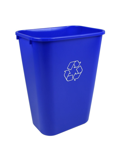 Blue Recycle Can Pack of 12 Janico 1037BL-12 41 Qt Rectangular Wastebasket Blue Recycle Can Pack of 12 Janico 1037BL-12 41 Qt Rectangular Wastebasket