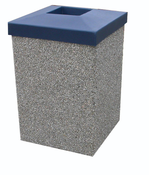 30 Gal. Open Top Outdoor Concrete Garbage Can 30G30LP (6 Finishes)