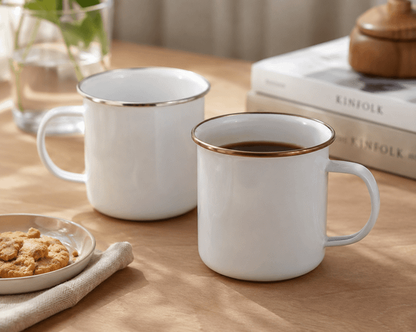 Falcon Enamel 500ml 9cm Rimmed Mug