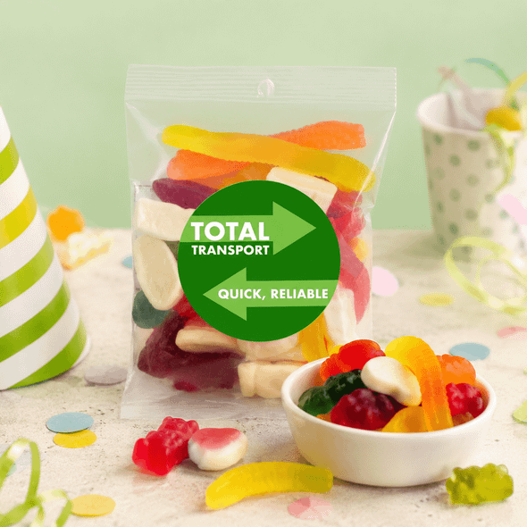 Assorted Jelly Party Mix in 180g Cello Bag