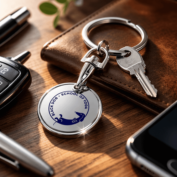 Printed Trolley Coin Keyring