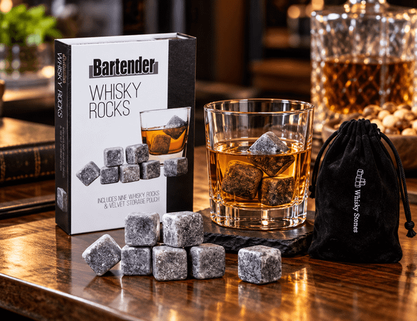 Bartender Whisky Rocks Set 9 w/ Bag