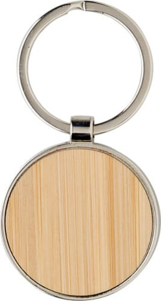 Bamboo and metal key chain Tillie