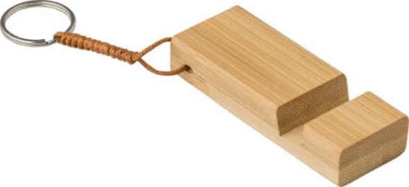 Bamboo key chain phone stand Kian