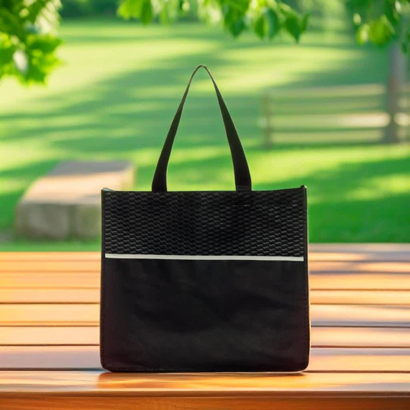 Shopping Tote Bag with Waves