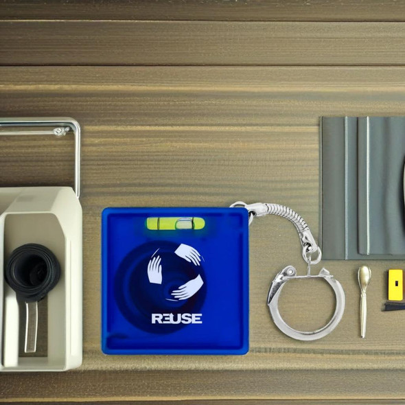 Tape Measure with Level Key Chain