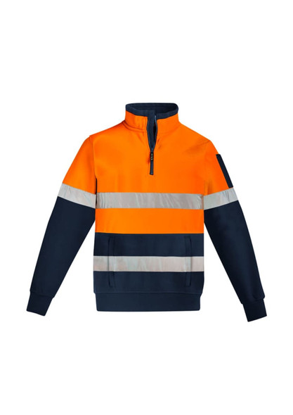 Mens Hi Vis 1/4 Zip Pullover - Hoop Taped