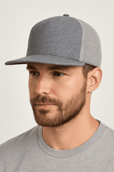 Premium American Twill A Frame Cap with Mesh Back