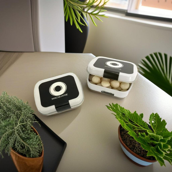 Small Rectangle Tin filled with Mints 30g