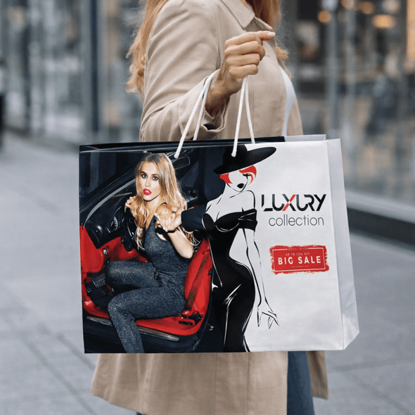 Extra Large Laminated Paper Carry Bag - Full Colour