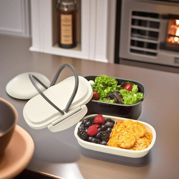 Plastic & Wheat Straw Lunch Box