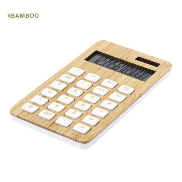 CALCULATOR with case made from Bamboo GRETA