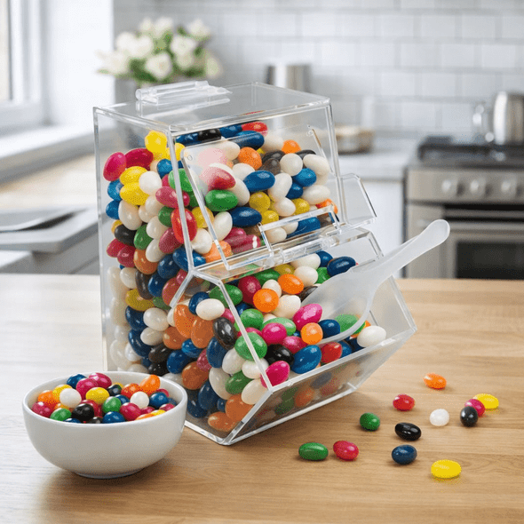 Assorted Colour Mini Jelly Beans in Dispenser