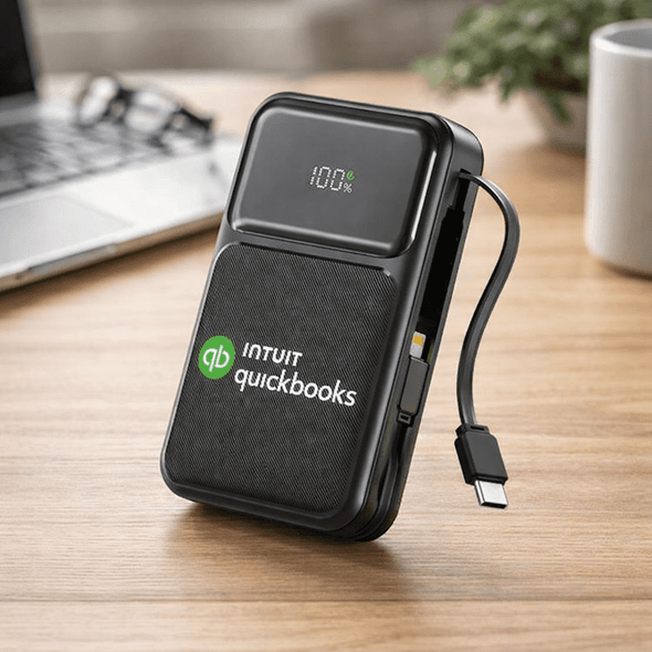 Brunswick PD 22.5W Retractable Cable Power Bank - 10000 mAh (Stock)