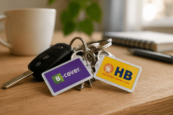 Lens Key Ring - Rectangle