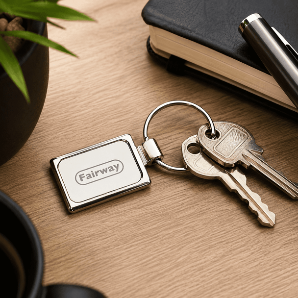 Accent Rectangular Keychain