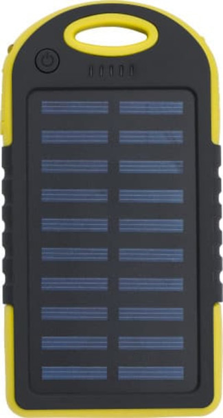 Rubberized ABS solar power bank Aurora