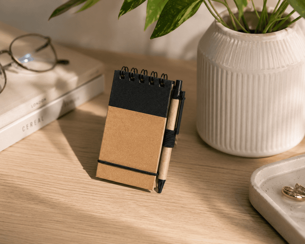Tradie Cardboard Notebook with Pen