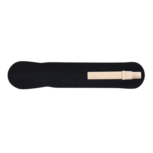 A Matador Eco Pen displayed on a black background, showcasing its minimalist design and eco-friendly materials.