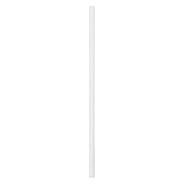 A white reusable straw stands upright against a plain background, featuring a sleek, simple design. A white reusable straw stands upright against a plain background, featuring a sleek, simple design.
