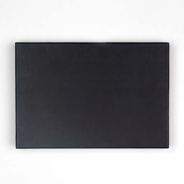 A sleek black box containing a six-piece cheese knife set, designed for serving cheese.