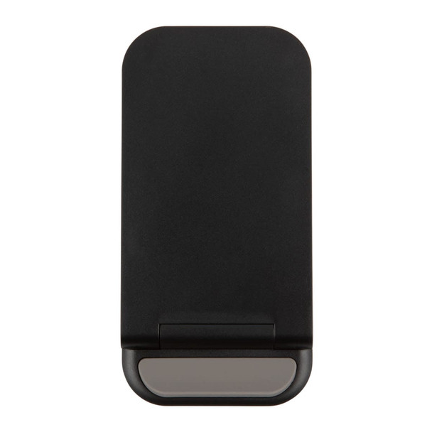 A sleek black Dune Fast Wireless Charger with a compact design and a smooth surface for charging devices.