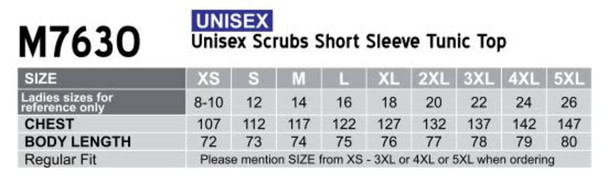 Unisex Scrub Top