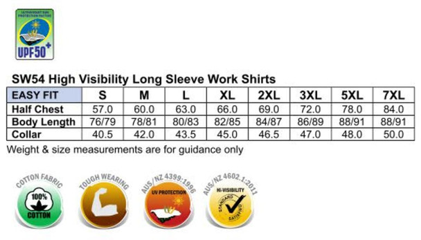 Cotton Drill Safety Shirt || 53-SW54