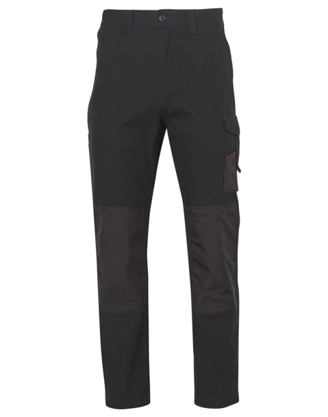 Heavy Duck Weave Dura-Wear Work Pant in black, featuring cargo pockets and reinforced panels. Suitable for workwear. Heavy Duck Weave Dura-Wear Work Pant in black, featuring cargo pockets and reinforced panels. Suitable for workwear.