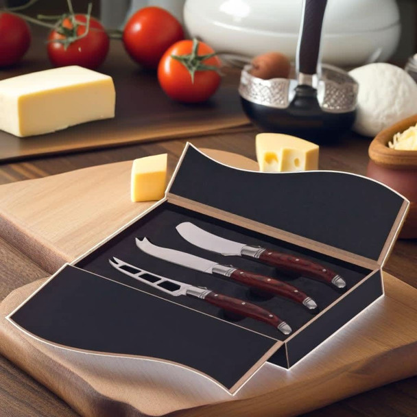 Bordeaux Cheese Knife 3 pcs Set