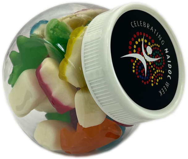 Plastic Jar filled with Mixed Lollies 135g