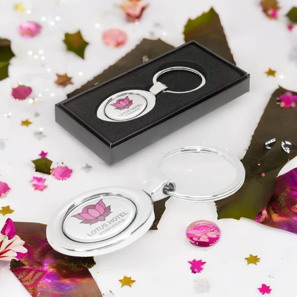 Oval Metal Key Ring