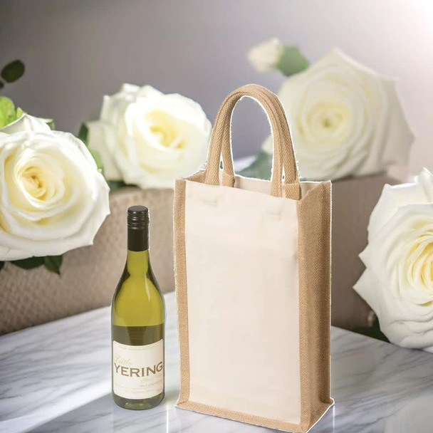 Two Bottle Canvas Wine Carrier 8L