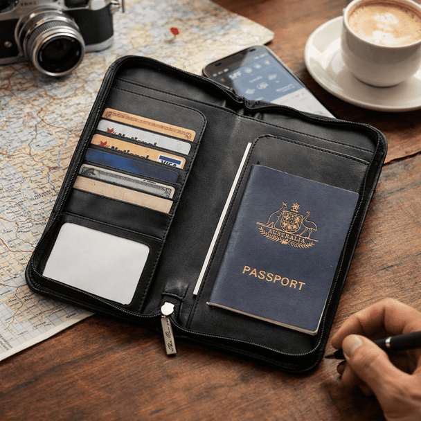 Leather Travel Wallet