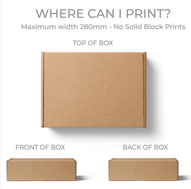 One Piece Mailing Gift Box - Custom Printed