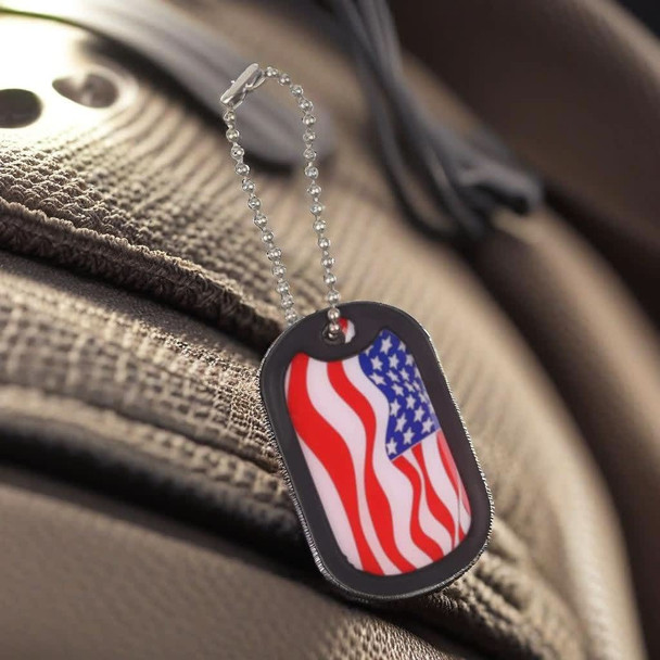 Dog Tag with Rubber Silencer