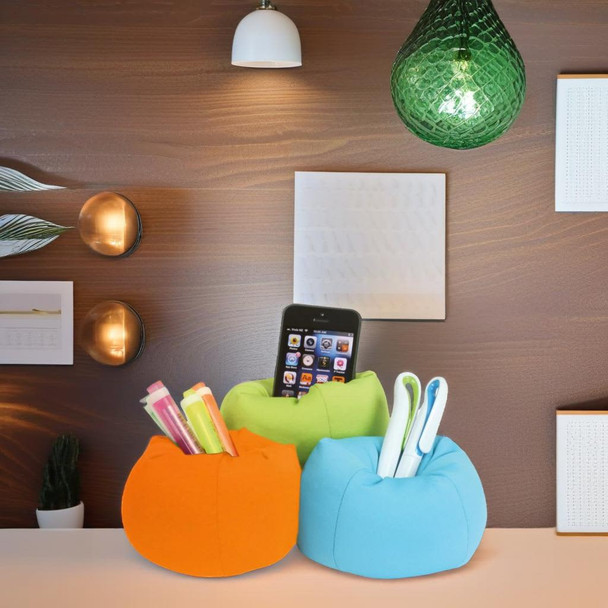Beanbag phone holder Desk Caddy