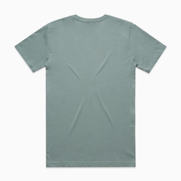 A green Block Tee t-shirt with a classic crew neck design, featuring a plain back and no visible graphics.