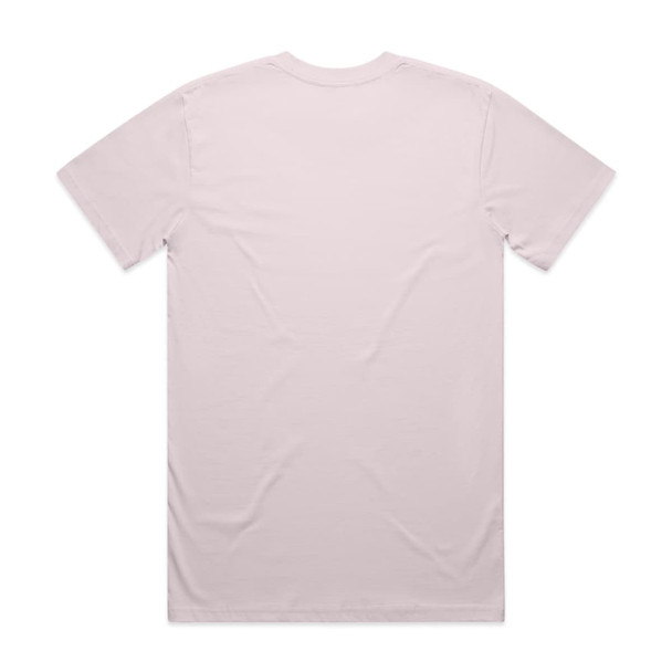 A pale pink classic tee with a simple, clean design and no visible graphics or logos on the back.