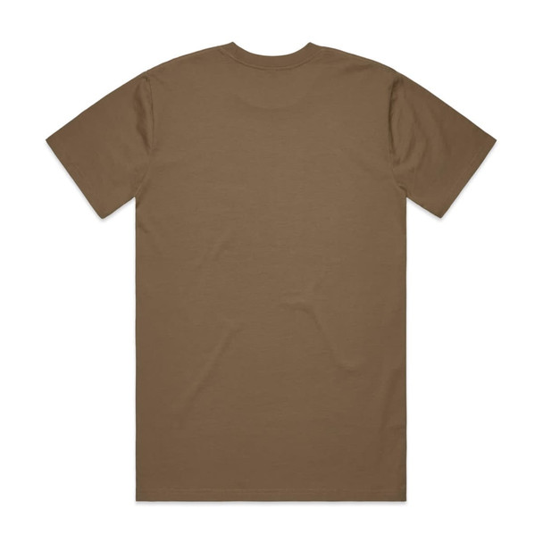 A brown Classic Tee t-shirt, featuring a plain back view without any logos or designs.