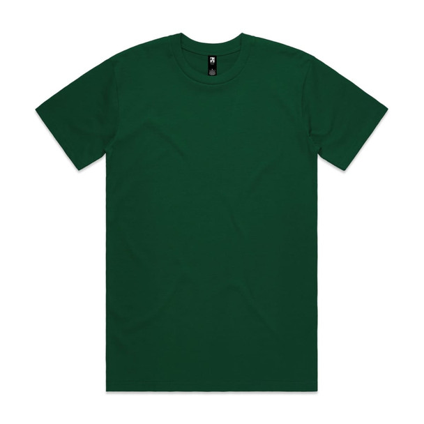 A green Classic Tee, featuring a round neckline and short sleeves, with a small logo at the label.