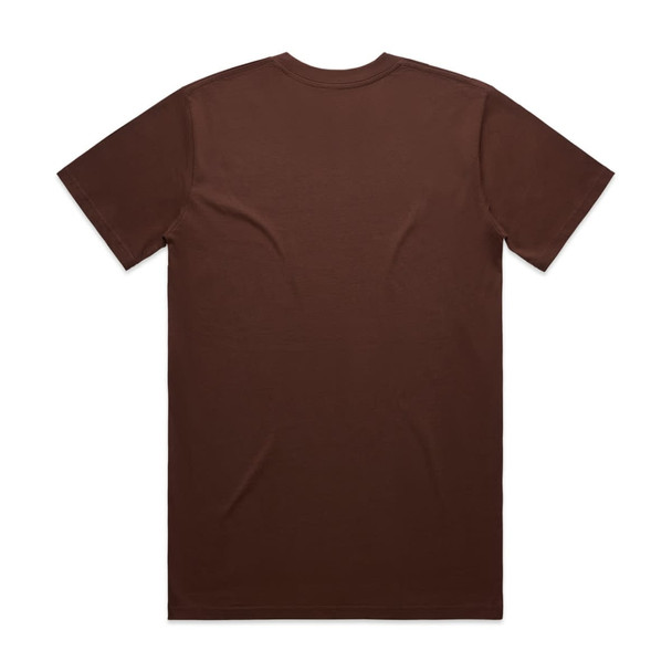 A brown Classic Tee with short sleeves and no visible logos or branding, displayed from the back.